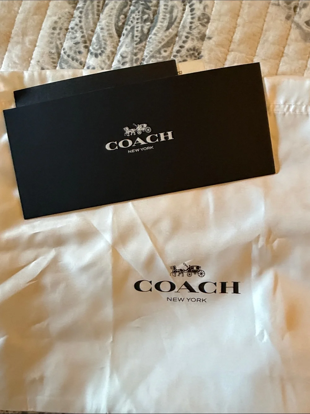 Coach Tan Leather Crossbody with Gold Studs & Turnlock